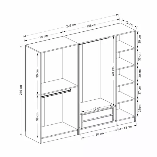 506MNR2589 Плакар Kale - 6636