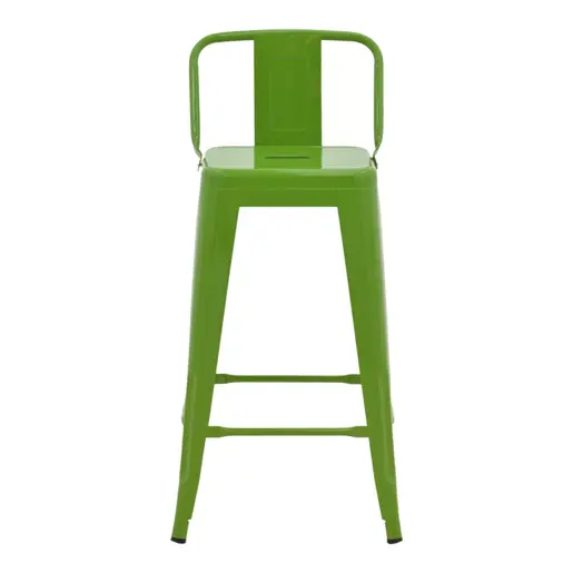 270-000033 Барска столица со наслон Utopia зелена 42x42x86cm