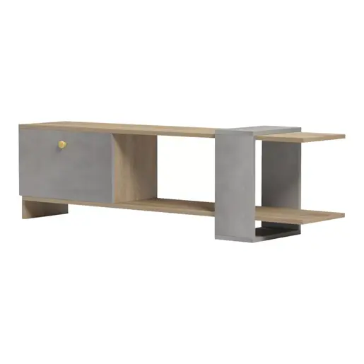 230-000043 ТВ комода Standi– меламин, сонома-сив цемент 120x25x36.8 cm