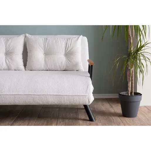 859FTN2838 Софа Sando 2-Seater - Teddy Fabric - White