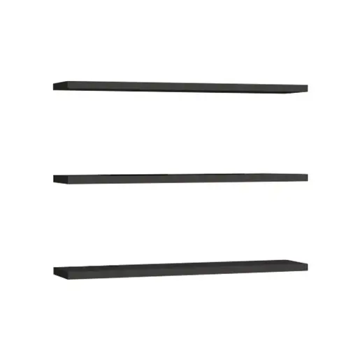 120-000454 Сет од 3 ѕидни полици Edna – антрацит нијанса 60x14.5x1.8cm