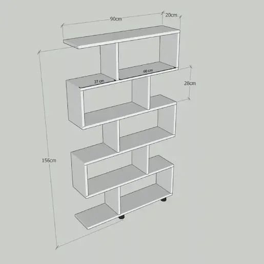 854KLN4308 Полица Dieter Pine
