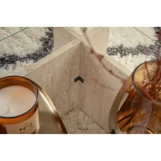 353NRD1110 Клуб маса Flavio - Travertine