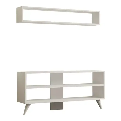 120-000534 Сет за дневна соба Prestige бела 120x29.6x50cm