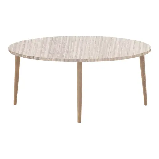 120-000622 Клуб маса Barton природен финиш / ногарки орев 90x45x40см