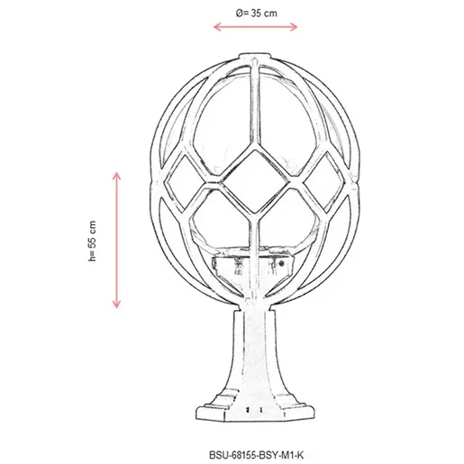 685AVN1113 Ѕидна ламба BSU-68155-BSY-M1-K