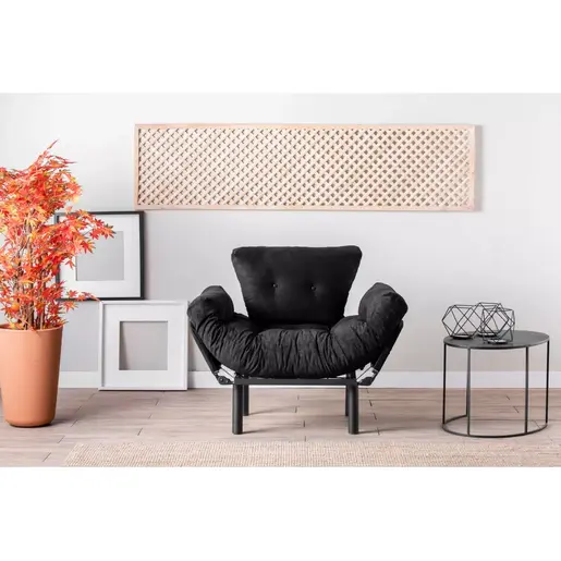 859FTN1728 Фотелја Nitta Single - Black