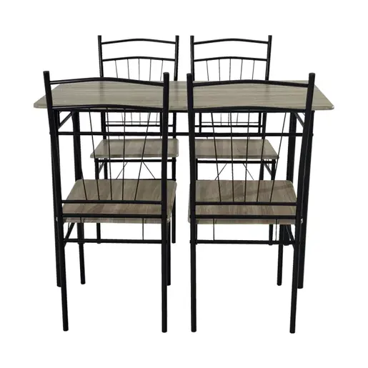 374-000002 Трпезариски сет Roza II сива 110x60x74cm