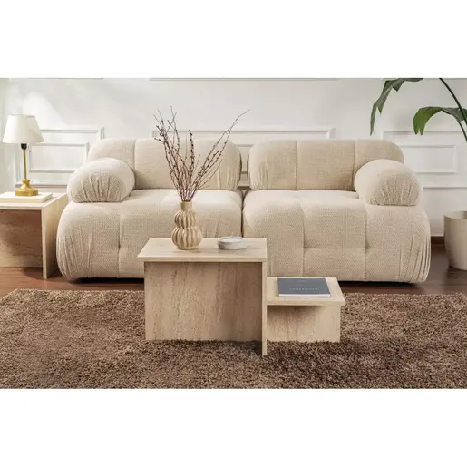 241NRD1226 Клуб маса Harmony - Travertine