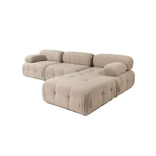 560ARE1895 Софа Doblo 3 Seater with Pouffe ( L1-O1-1R-Pouffe) - Peach