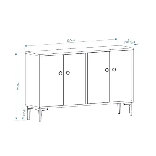 327ODS1138 Комода Асториа White