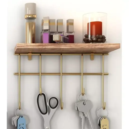 498HFT1103 Ѕидна полица Dekoratif Duvar Rafı ve Askılık