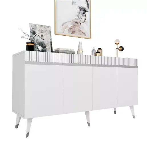 475OLV1740 Комода Defne - White, Silver