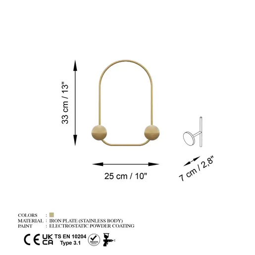 494PYT1156 Метална ѕидна закачалка Frog-A