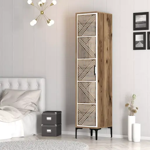 845HCT5399 Плакар Kumsal P - Walnut, White