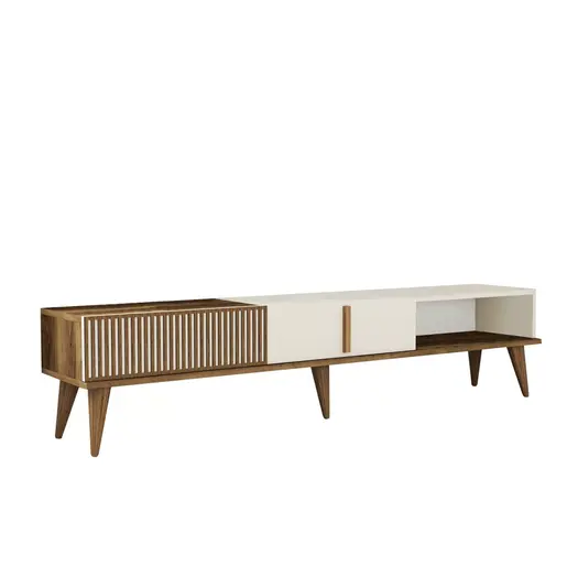 845HCT3107 ТВ Комода Milan Alt - Walnut, Cream