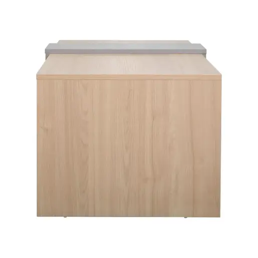 225-000065 Клуб маса Cozeto Coffee Table природна/сив цемент 100x53x41.5см