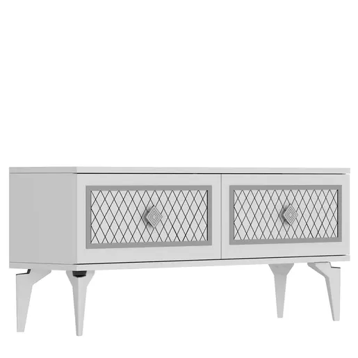 475OLV2648 Тв комода Arel - White, Silver