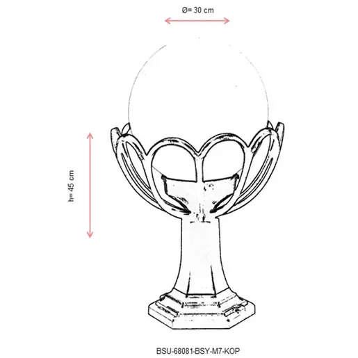 685AVN1134 Ѕидна ламба BSU-68081-BSY-M7-KOP