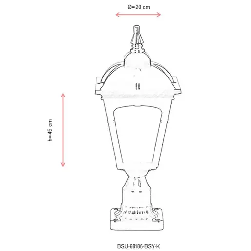 685AVN1233 Ѕидна ламба BSU-68185-BSY-K