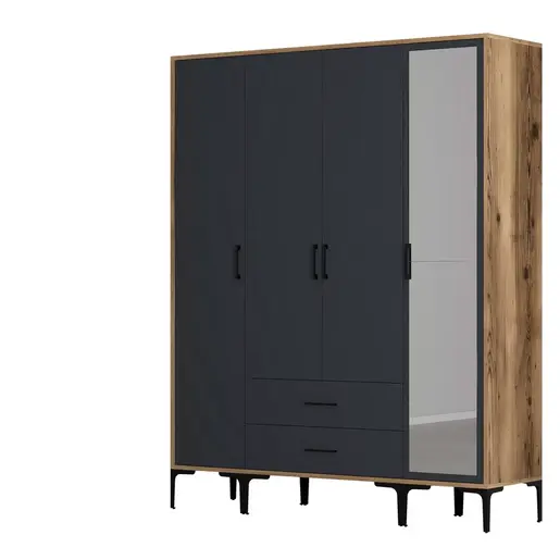 845HCT5494 Плакар Kumsal STR - Walnut, Anthracite