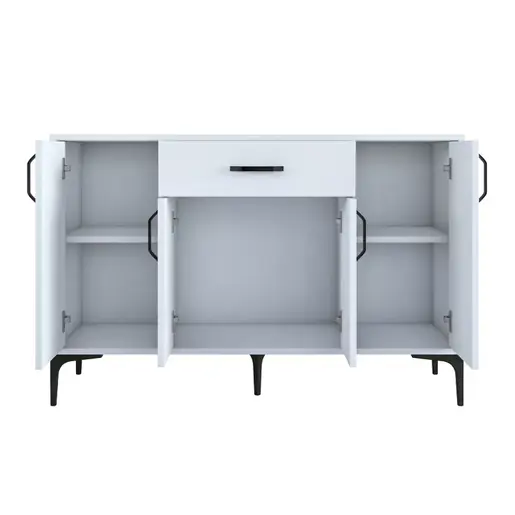 182-000076 Комода Buffet Luther бела 120x40x78.5cm