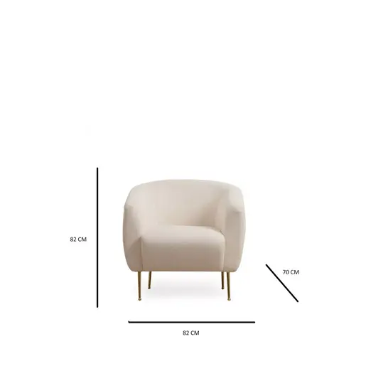 560ARE1876 Фотеља Eses Cream - Wing