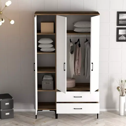 845HCT5450 Плакар Kumsal PT - Walnut, White