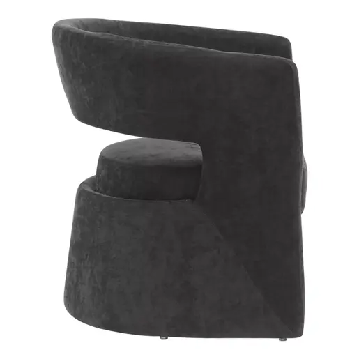 350-000009 Фотелја Leicy црна 69x63x76.5cm