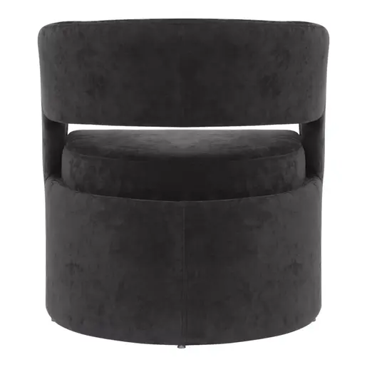 350-000009 Фотелја Leicy црна 69x63x76.5cm