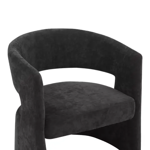 350-000009 Фотелја Leicy црна 69x63x76.5cm