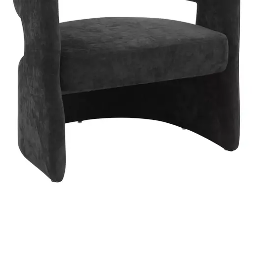 350-000009 Фотелја Leicy црна 69x63x76.5cm