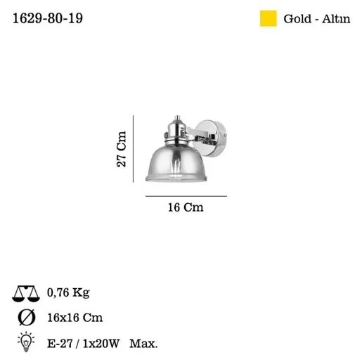 341LCA1609 Ѕидна ламба Mago - 80-19