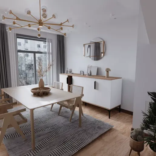 360ALE1101 Комода Tarz - Oak, White