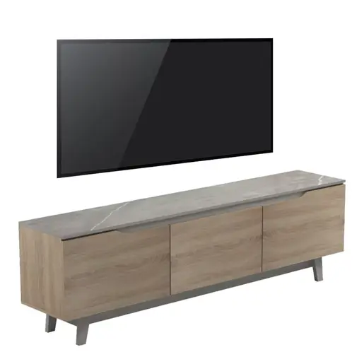 230-000080 Kasandra ТВ комода беж мермер-сонома