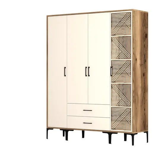 845HCT5491 Плакар Kumsal STP - Walnut, Cream