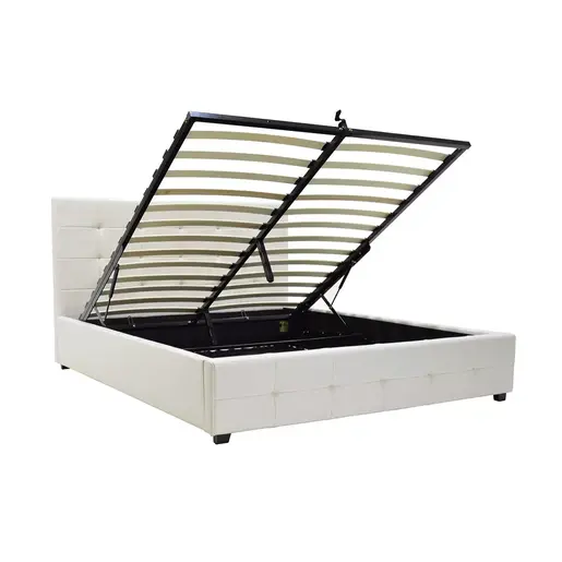 006-000016 Брачен кревет Roi white matte