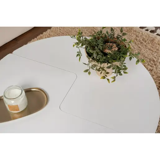 241NRD1405 Клуб маса Moira - Natural White