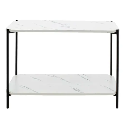 072-000065 Клуб маса Mara-white marble-black