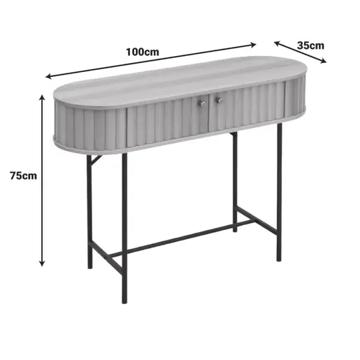 260-000035 Конзола Zeplen даб MDF-метал
