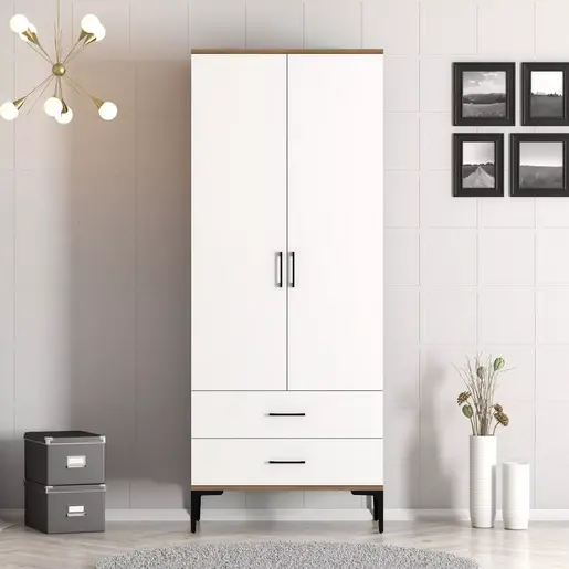 845HCT5415 Плакар Kumsal T - Walnut, White