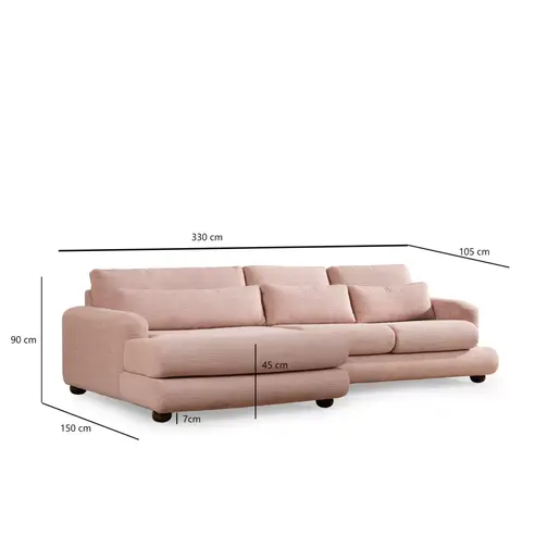 560ARE1829 Аголна гарнитура River Corner Left (Chl-2R)