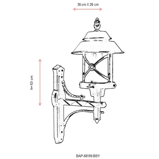 685AVN1308 Ѕидна ламба BAP-68199-BSY