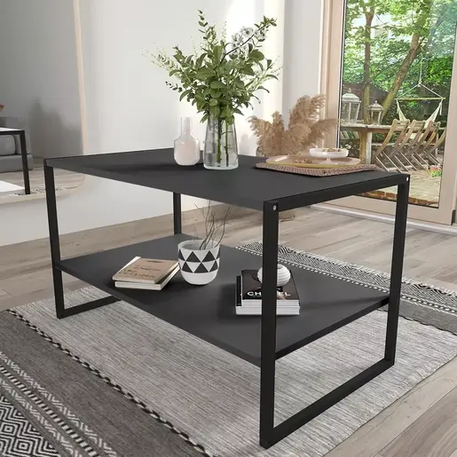 MK22-59-08 Клуб маса ИНДУСТРИАЛ Антрацит