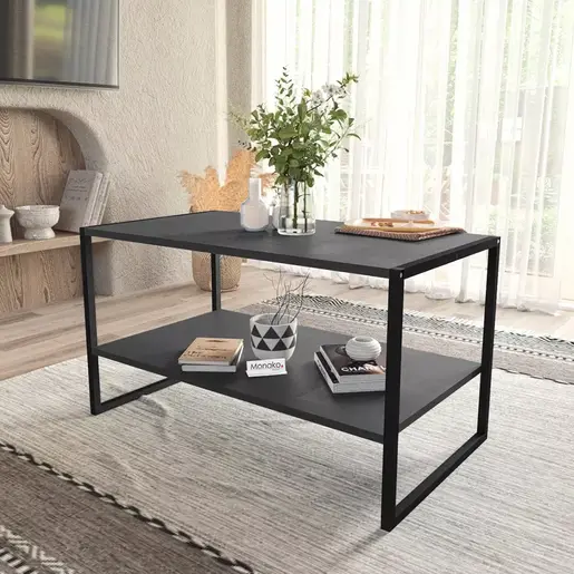 MK22-59-08 Клуб маса ИНДУСТРИАЛ Антрацит