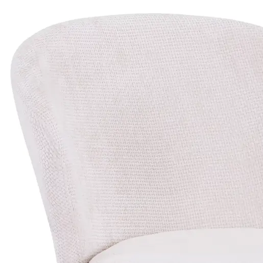 327-000018 Karg столица бела ткаенина-ногарки црн метал 57x62x80cm