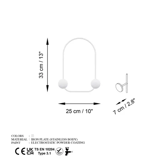 494PYT1157 Метална ѕидна закачалка Frog-B