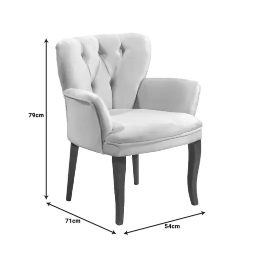 146-000073 Фотеља Смара Антрацит