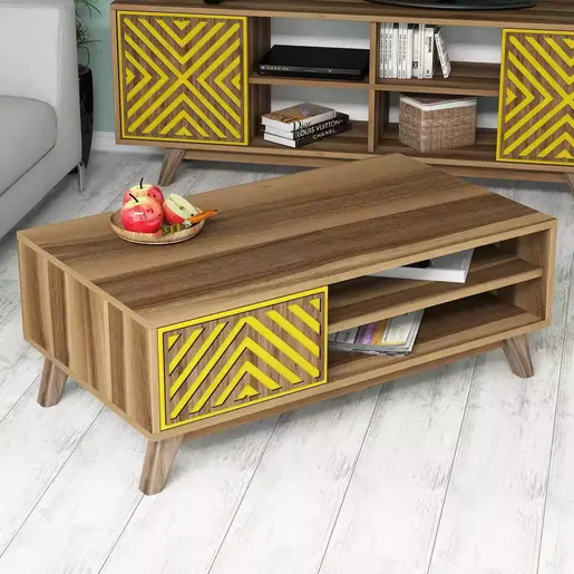 845HCT2841 Клуб маса Оксиген Жолта Аrrow