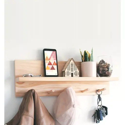 120-000316 Закачалка Lolia натурал 49x11x14cm